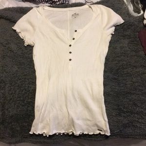 white button down t shirt